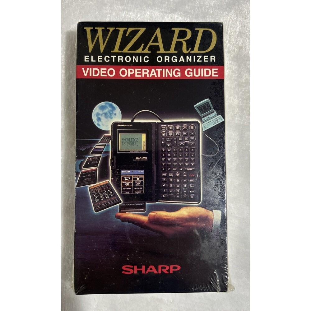 Wizard Electronic Organizer Video Operating Guide VHS Tape by Sharp *SEALED NEW*